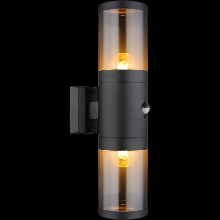 Produktbild Globo Aussenleuchte Xeloo schwarz matt 2xE27 (E27, IP44)