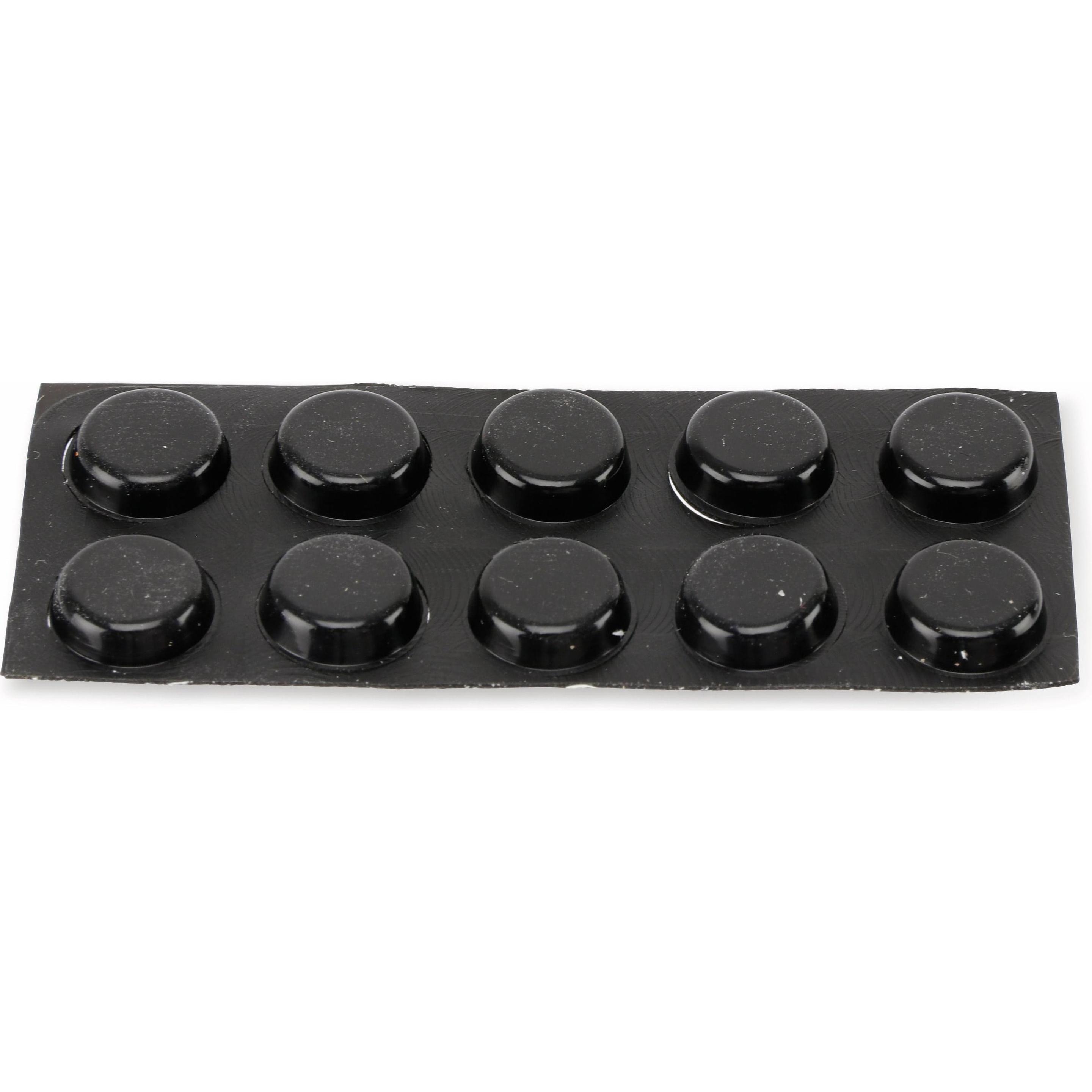 Thumbnail - Eneroid Gerätefuss, 12x3mm, selbstklebend, 10St. (Gehäuse), Elektronikzubehör + Gehäuse, Schwarz
