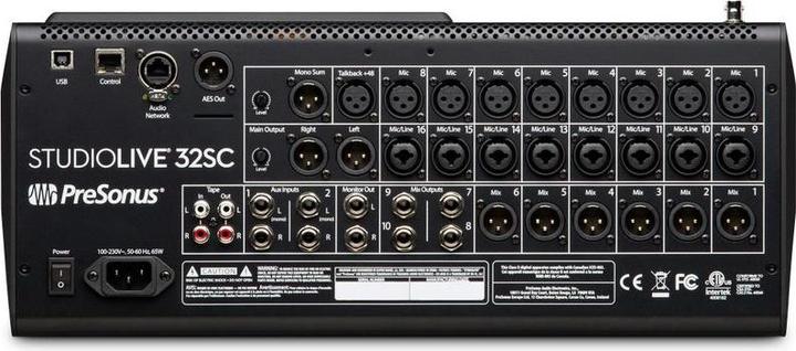 Actual product image PreSonus StudioLive 32SC mixing console, design: console form (Studio- and Livemixer)