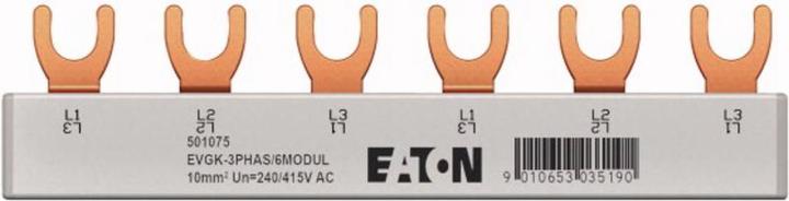 Image du produit Eaton Fourche triphasée EVGK-3PHAS/6MODUL