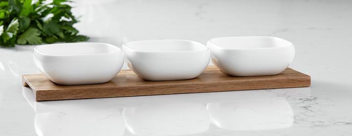 Actual product image Ladelle Essentials 4-piece bowl set - white