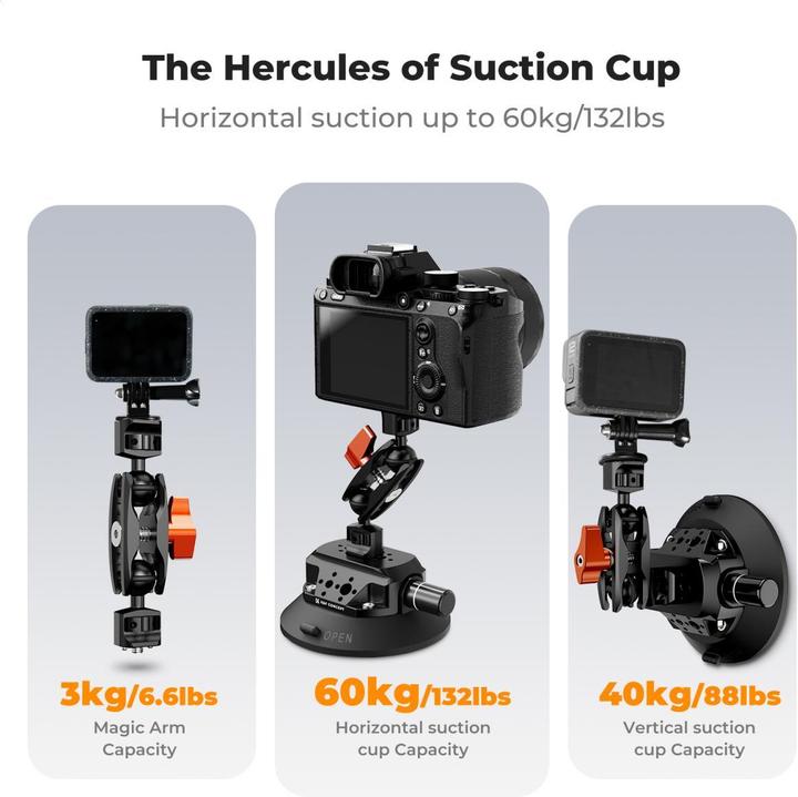 Image du produit K&F Concept Suction Cup Camera Mount