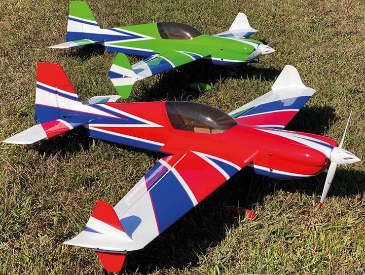 Produktbild Extremeflight-RC mxs 64" v2 plus rot/blau/weiss arf mit tragflächen-schnellverschluss