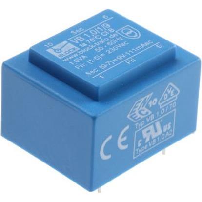 Thumbnail - Block Transformator PCB 1,0VA 1x9V, Transformator