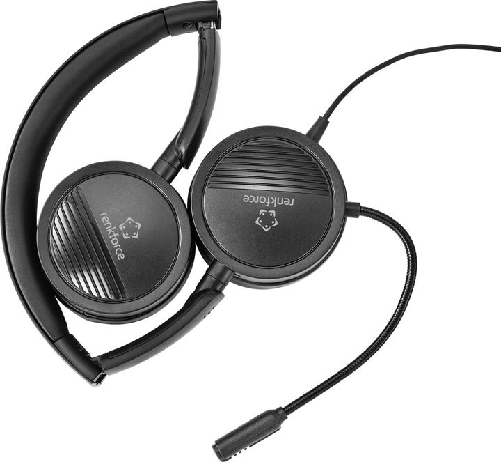 Immagine prodotto Renkforce Cuffia per PC RF HS 360 USB Stereo On Ear (Cablato)