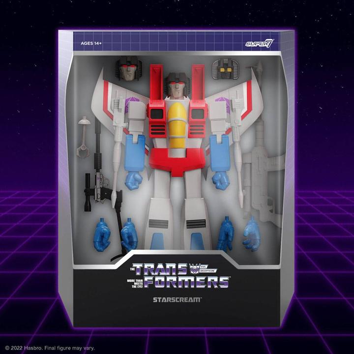 Actual product image Super7 Transformers figurine Ultimates Starscream G1 18 cm