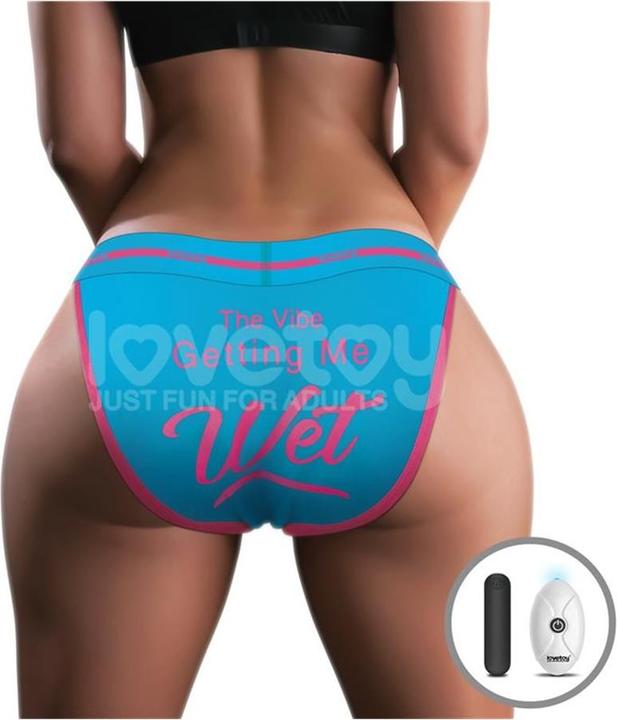 Produktbild Lovetoy Printed Vibrating Sexy Panties "Wet" (XS)