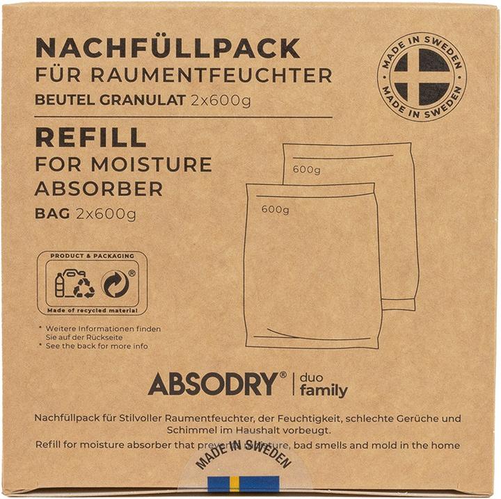 Absodry Recharge de déshumidificateur D (2x)