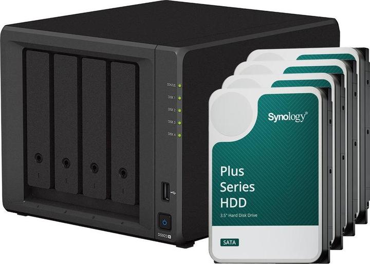 Synology DS923+ (4 x 16 TB, Synology HAT 33xx)