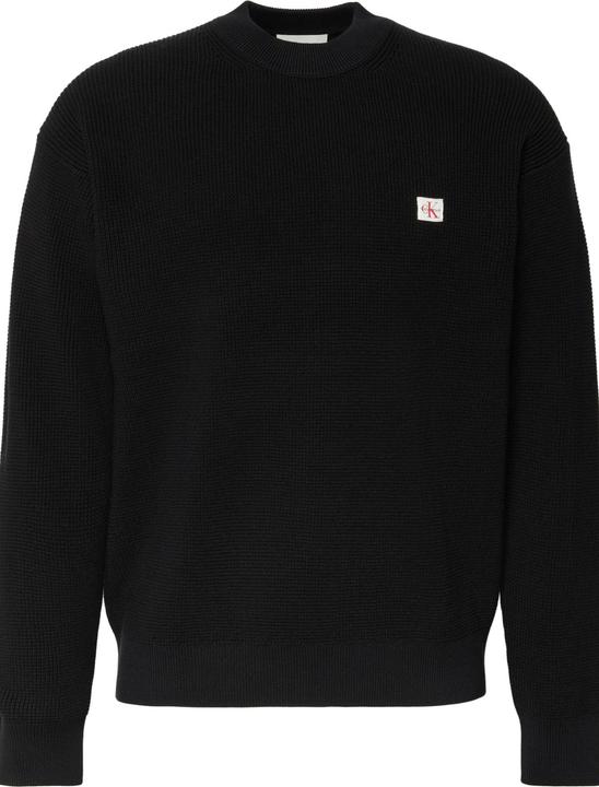 Produktbild Calvin Klein Herren Langarm EZ Baumwolle Waffel CRWNK Pullover 9 LV04RD313G Pullover (XL)