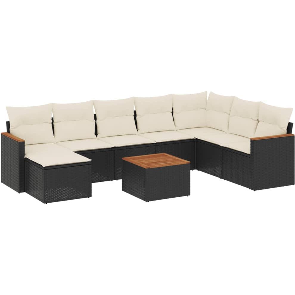 VidaXL, Gartenlounge, 10-tlg. Garten-Lounge-Set mit Kissen