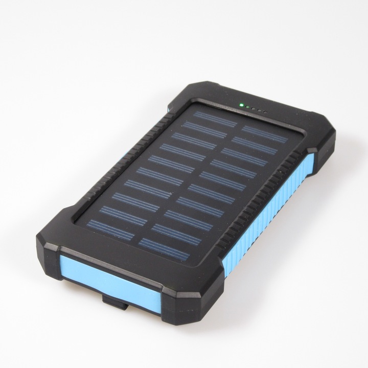 Produktbild PhoneLook Wasserdichte externe Batterie 10000mAh Power Bank mit Solarpanel & LED (10 W)