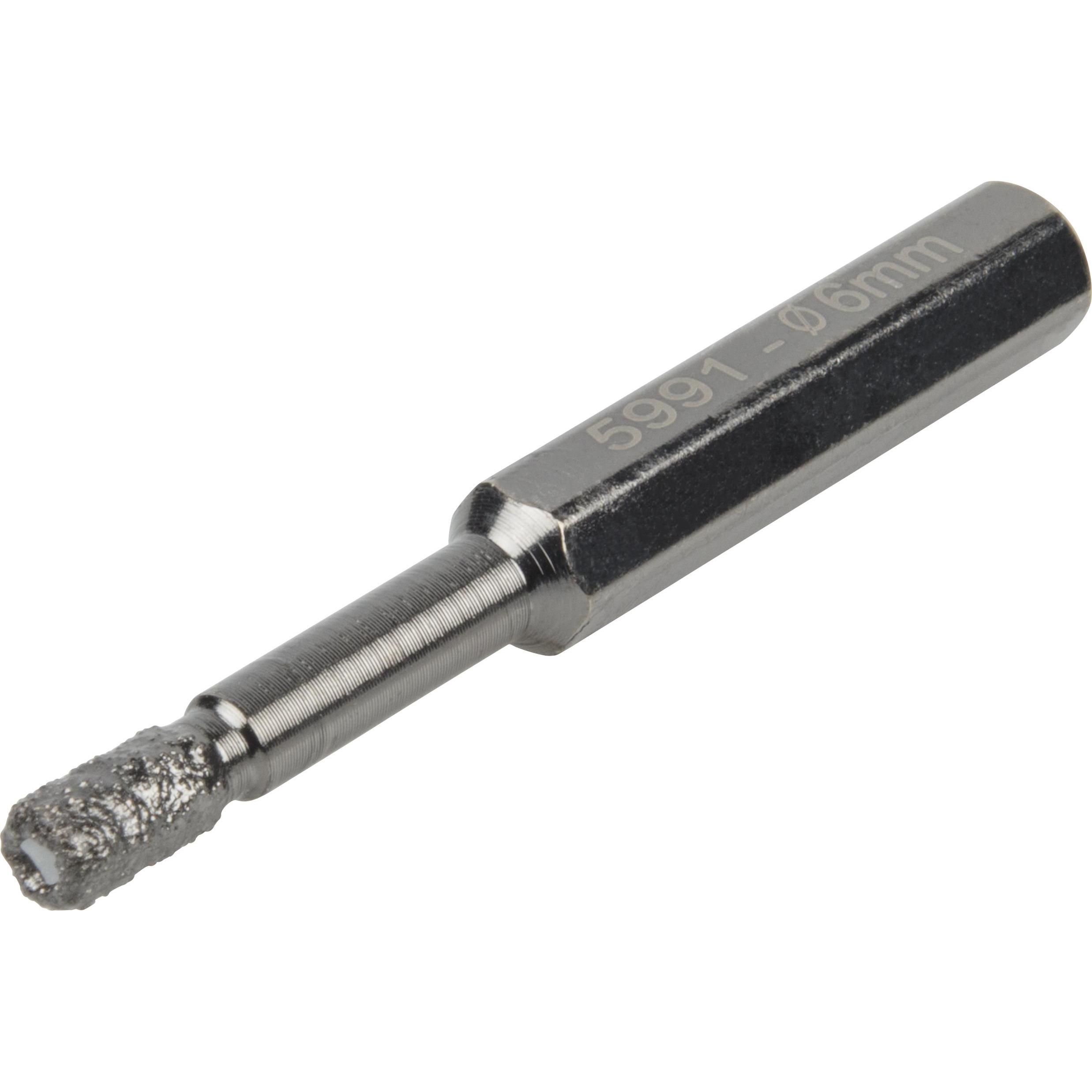 wolfcraft, Lochsäge, Trockenbohrer diamantbestreut, Sechskant-Schaft, Ø 6 mm (6 mm)