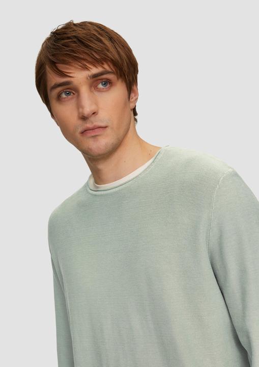 Produktbild S.Oliver Strickpullover Gewaschener Feinstrickpullover mit Rollkante (S)