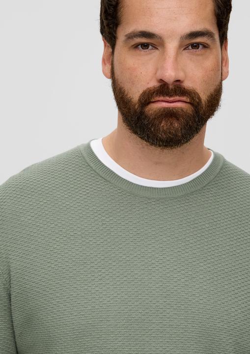 Produktbild s.Oliver Strickpullover Pullover aus Baumwolle (XXL)