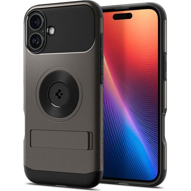 Spigen Grigio Slim Armor (Magfit) (Apple Iphone 16), Cover Smartphone,