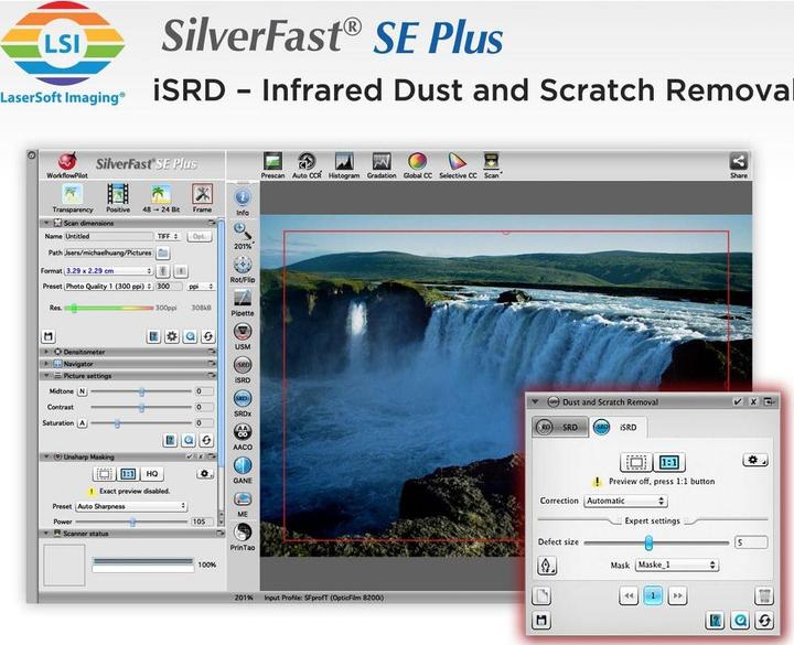 Actual product image Plustek OpticFilm 8200i SE (USB)