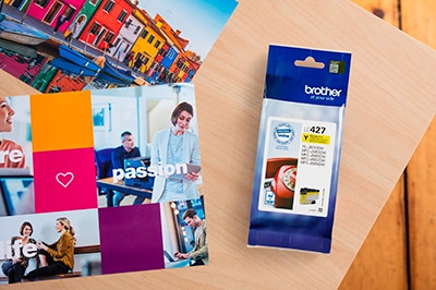 Actual product image Brother Ink cartridge yellow (Y)