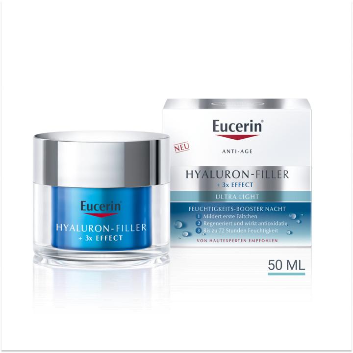 Actual product image Eucerin HYALURON-FILLER + 3x EFFECT Moisturising Booster Night (50 ml, Night cream)