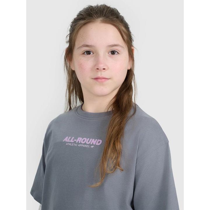 Produktbild 4F Übergrosses T-Shirt mit Mädchenmuster (128)
