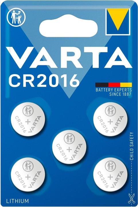 Produktbild Varta Electronics (5 Stk., CR2016, 87 mAh)