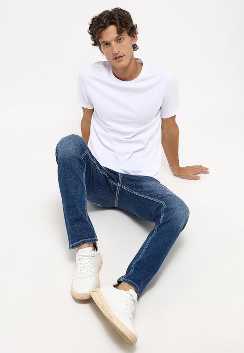 Actual product image Mustang Mid Rise Orlando Jeans Slim Fit Medium Blue Used (W30/L34)