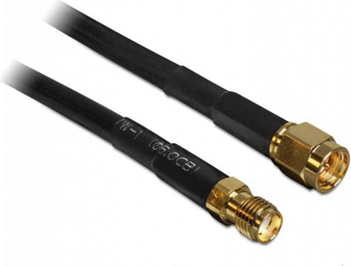 Delock Antennenkabel SMA Stecker auf SMA Buchse 5 Meter (Antennenkabel)