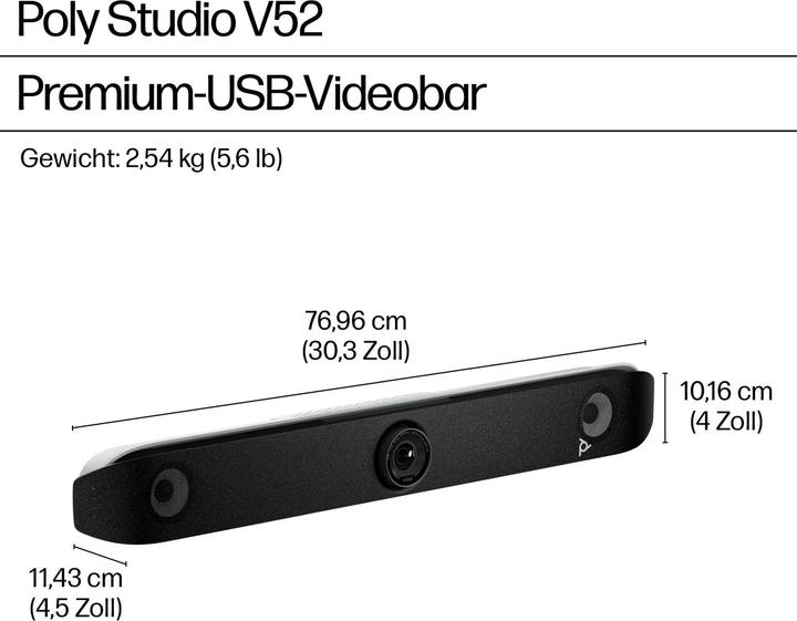 Actual product image HP Studio V52 USB Video Bar