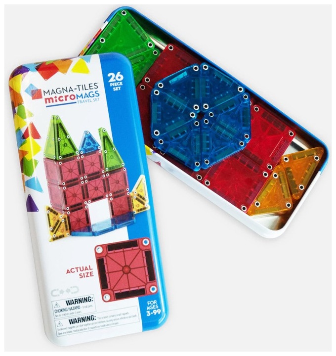Actual product image Magna-Tiles microMags travel set
