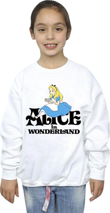 Produktbild Disney Mädchen Alice im Wunderland Teetrinker Klassisches Sweatshirt (116)