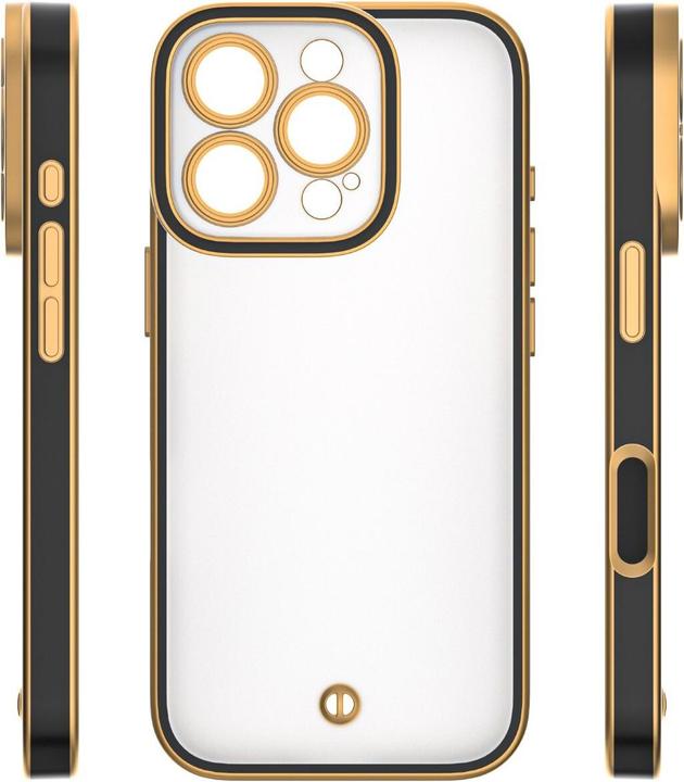 Actual product image OEM Silky Gold case for iPhone 13 6,1" black (Apple iPhone 13)