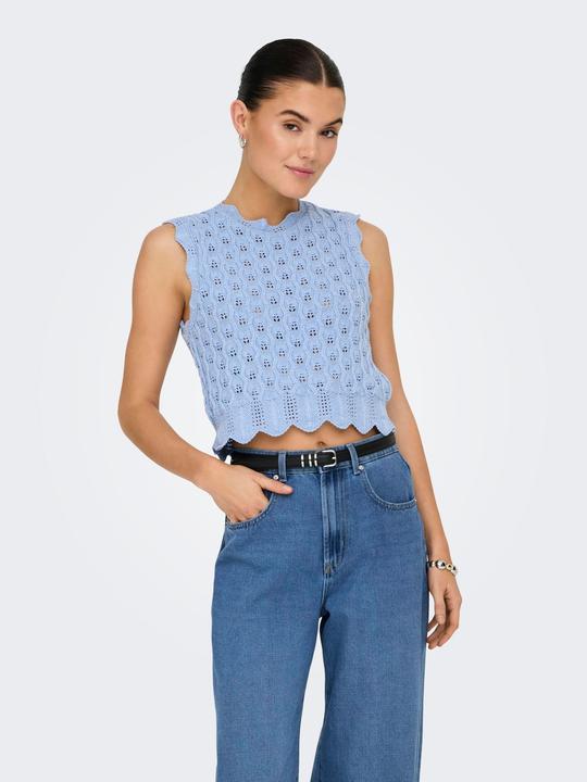 Actual product image Only Regular fit Round neck Tote bag Knitted top (M)