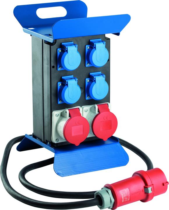 As - Schwabe Mobiler Stromverteiler (6 x, CEE 7/3, CEE)