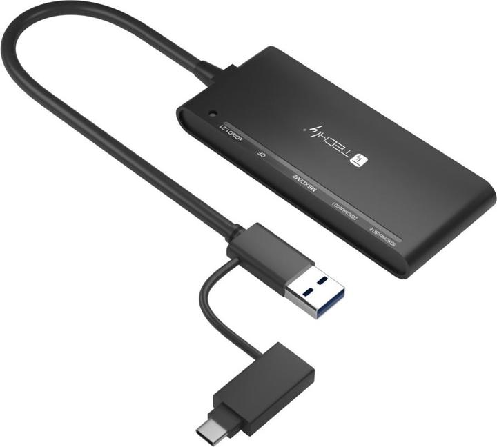 Actual product image Techly USB-A and USB-C multi-card reader (Type-B)