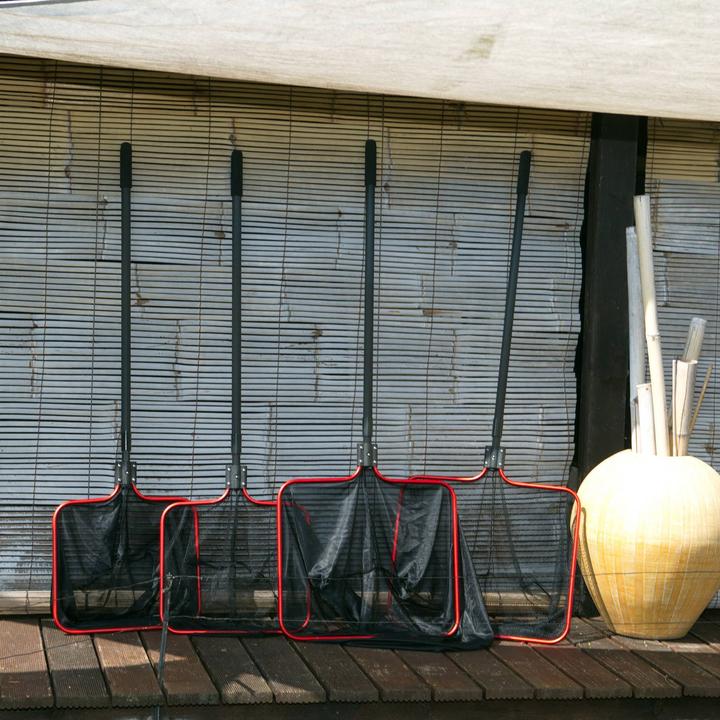 Actual product image JBL Aquaristik und Terraristik Pond landing net JBL M fine incl. 160 cm telescopic handle, net 50 x 43 cm