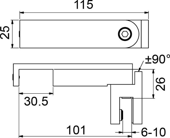 Actual product image Pauli+Sohn Adapter for stabilization bars