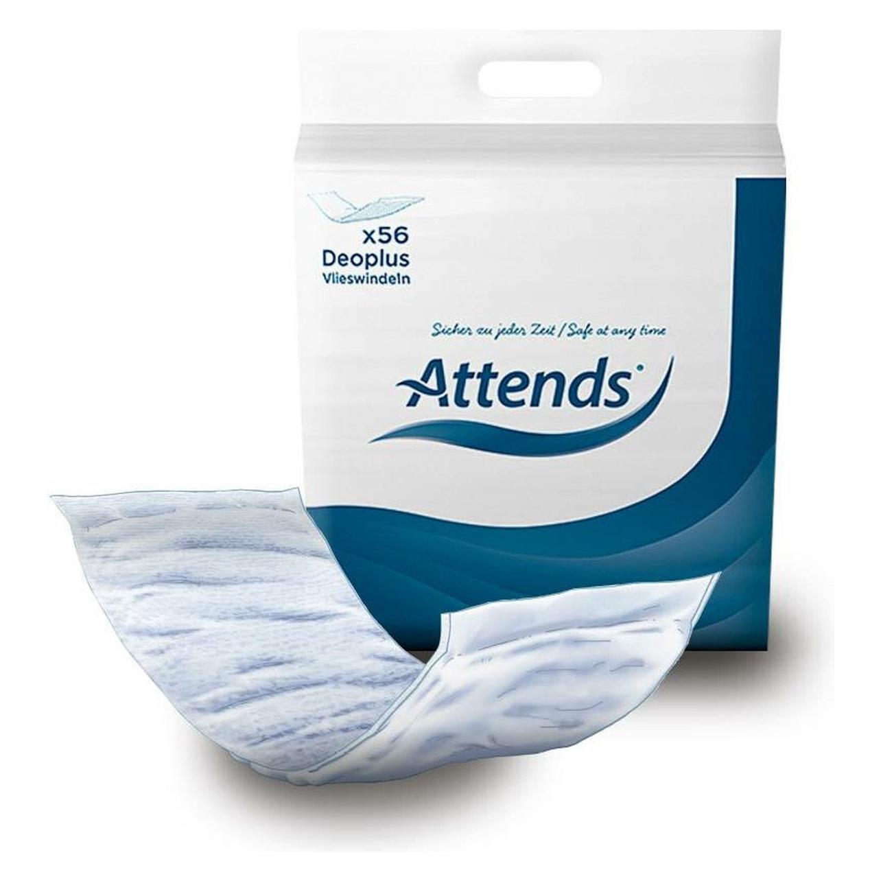 Attends, Incontinentie Hygiëne, Fleece Inleggers Deo Plus Met Superabsorber (56 x)