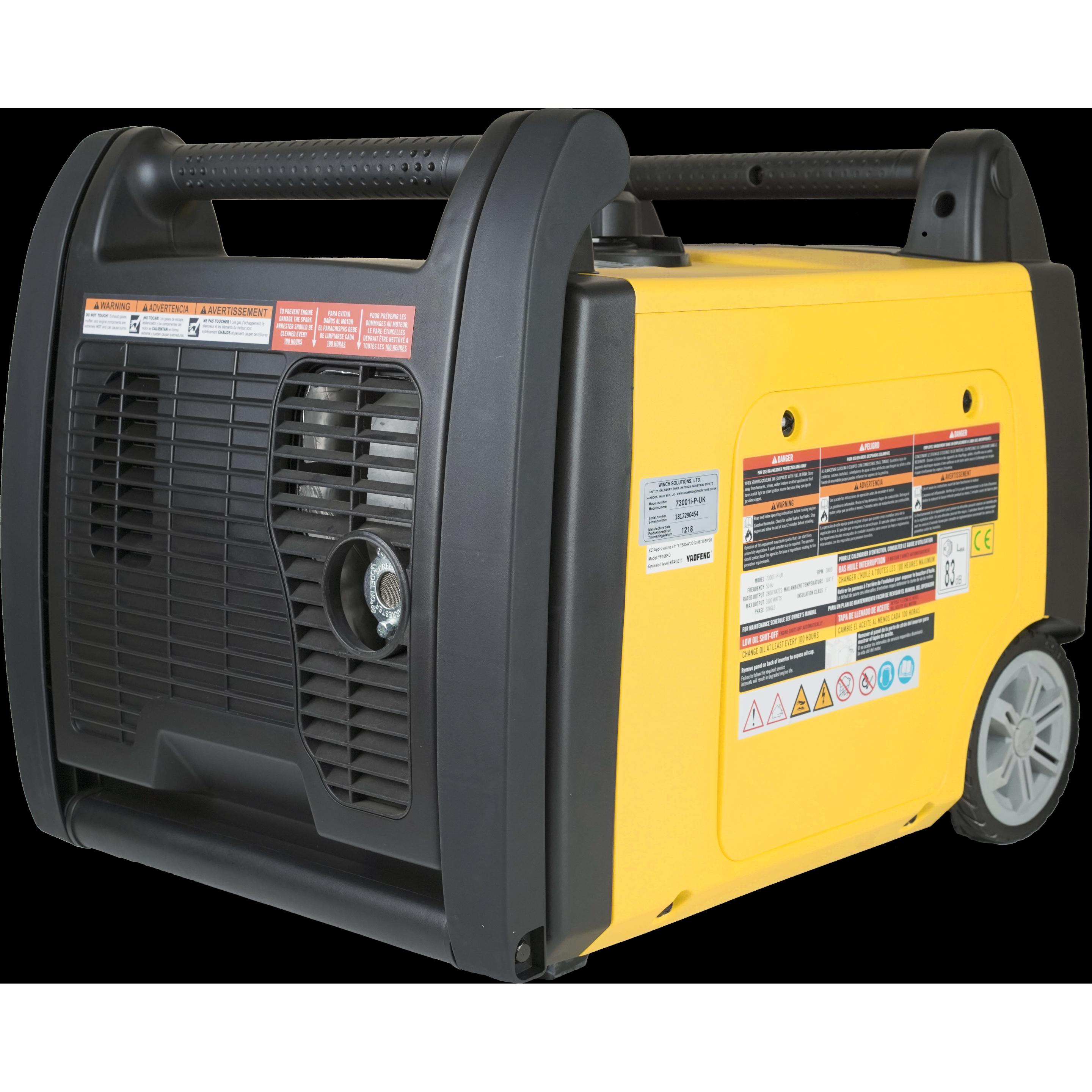 Champion Power Equipment, Stromgenerator, mobiles Stromaggregat Benzin 3200 Watt, + Fernbedienung (3200 W, 6 l)