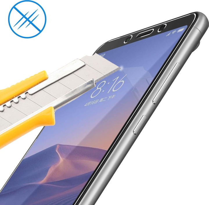 Produktbild Avizar Kristallklare Folie, Glas-Displayschutz (2 Stück, Xiaomi Redmi 6A)
