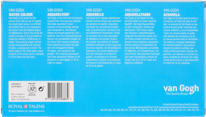 Actual product image Van Gogh Watercolour Paintbox