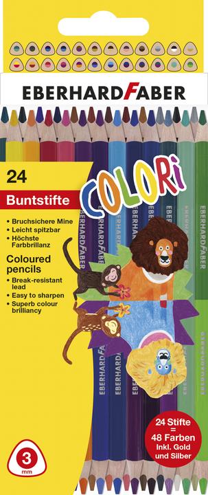 Produktbild EberhardFaber Farbstift Buntstift Duo 24er Kartonetui (Sortiert, 24 x)