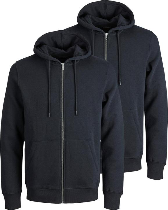 Produktbild Jack & Jones - Star - Sweatjacke / Hoodie - 2er Pack (S Schwarz) (S)