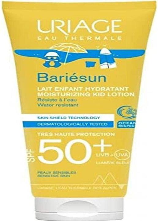 Uriage Bariésun Lozione Idratante per Bambini (Latte solare, SPF 50+, 100 ml, 100 g)