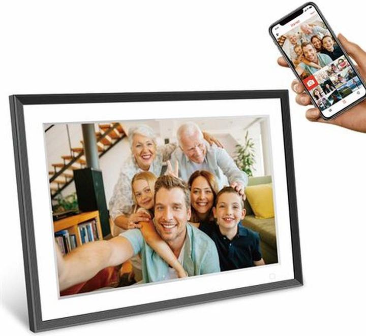 Produktbild Benel Frameo Digitaler Fotorahmen HF-109T Schwarz 10.1 Inch mit FrameGlow (10.10", 1280 x 800 Pixel)