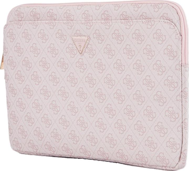 Actual product image Guess Bag Sleeve 14" 4G Zipper Pocket Triangle Logo pink (14")