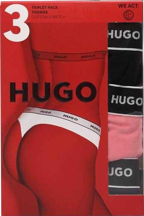 Produktbild HUGO Thong Stretch Baumwolle (3erPack) (M, 3er Pack)