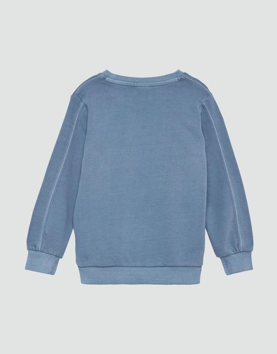 Produktbild s.Oliver Sweatshirt Sweatshirt mit Garment Dye und Frontprint (98)