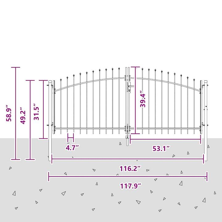 Produktbild vidaXL Modernes Tor