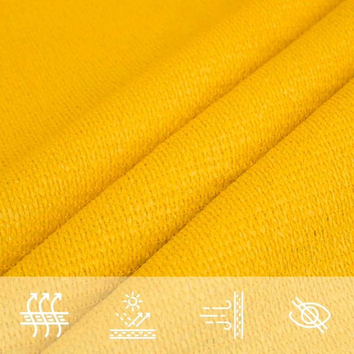 Actual product image VidaXL Sonnensegel 160 g/m² Rechteckig HDPE (6 x 8 m)
