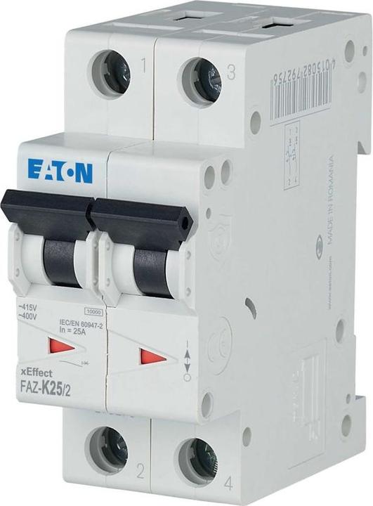 Actual product image Eaton FAZ-K25/2 Line protection switch K-Char 25A, 2p